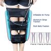 O/X Type Bowed Legs Knee Valgum Straightening Posture Corrector Black Adjustable Leg Correction Band Belt Inflatable Beauty Leg Band