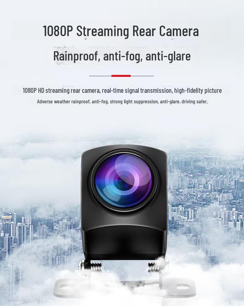 10-Inch HD Rearview Mirror: WiFi Dash Cam with Voice Control & Streaming Backup Camera