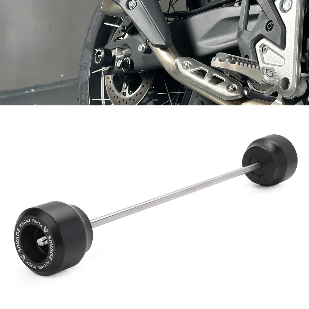 

2025 2024 For CFMOTO 450MT Front Rear Axle Wheel Crash Sliders Guard Swingarm Spool Spindle Stand Falling Protection CF IBEX 450 Rear Wheel Slider