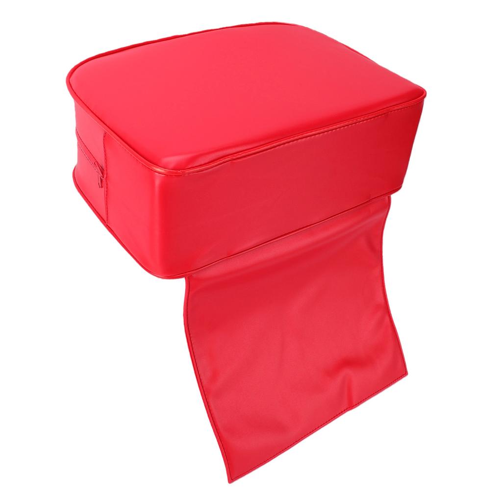 Child Hairdressing Chair Cushion PU Thickened Soft Barber Chair   Pad Small Size Red