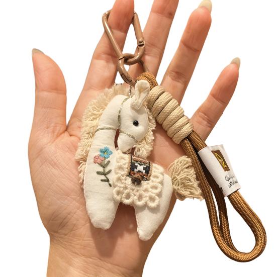 Breloc Pandantiv Geantă Bumbac In Cârlig Cal Farmec Vintage Rucsac Școlar Inel Chei Accesorii Geantă Portabile