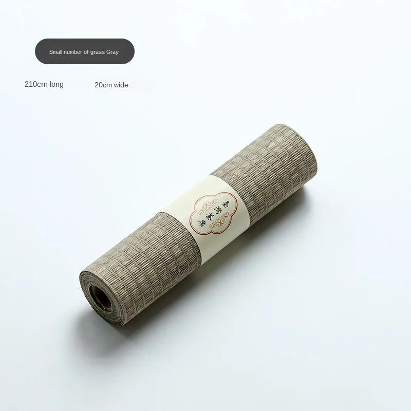 

Cotton Linen Tea Mat Tea Table Runner Waterproof Table Mat Household Hand-Woven Tea Cloth Tea Mat Zen Tea Plate Mat Tea Napkin