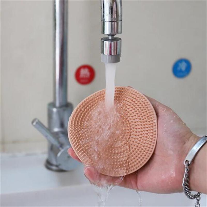 Silicone Massage Bath Brush Body Scrubber Skin Exfoliator Scrub Bath Clean Tool Stain Removal