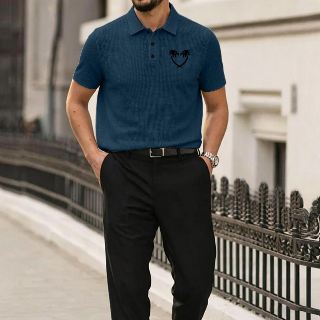 Men's Summer High-End Breathable Mesh Ice Silk Short Sleeve Polo Shirt Lightweight Soft Fabric Casual Fit Stylish Design