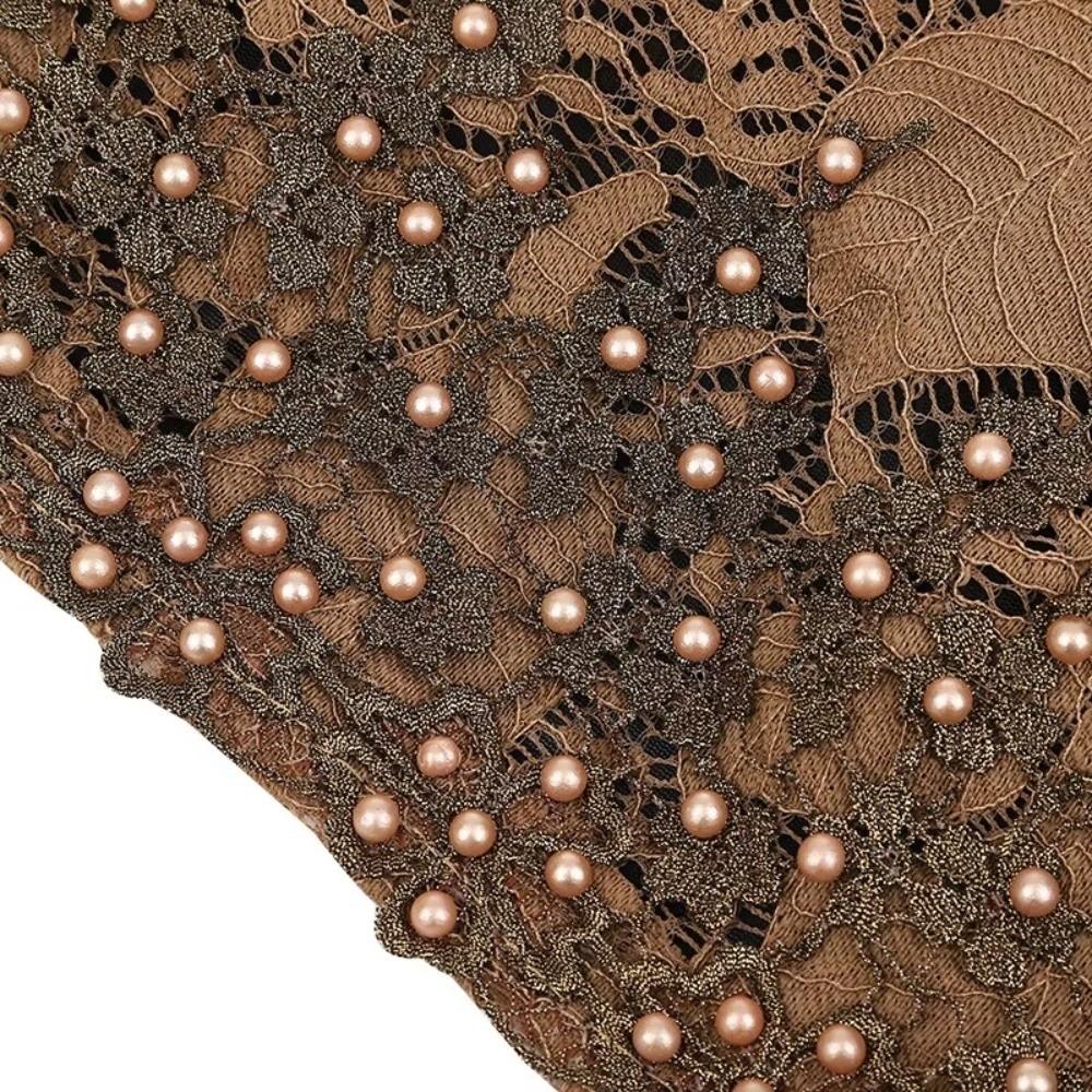 Elegant Glittery Chemo Cap Embroidery Beaded African Headwrap Muslim Inner Hijab Hat For Women