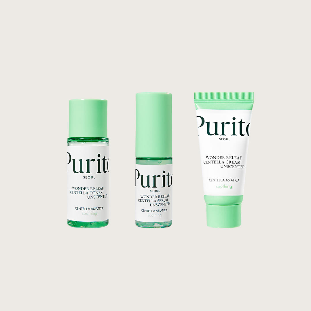 

Purito Seoul Wonder Releaf Centella Мини-набор 3 предмета без запаха 3 mini set