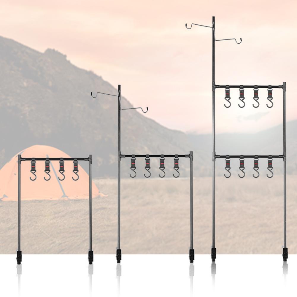 Desktop Storage Rack Multi-functional Camping Desktop Shelves Adjustable Lightweight for Picnic Barbecue Travel Hiking Supplies