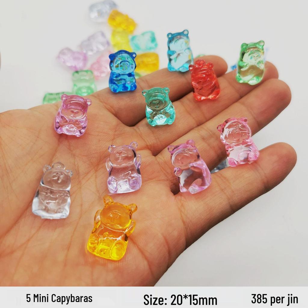 Colorful Mini Acrylic Milk Bottle Cartoon Ornaments - Cute Handmade DIY Decorative Accessories