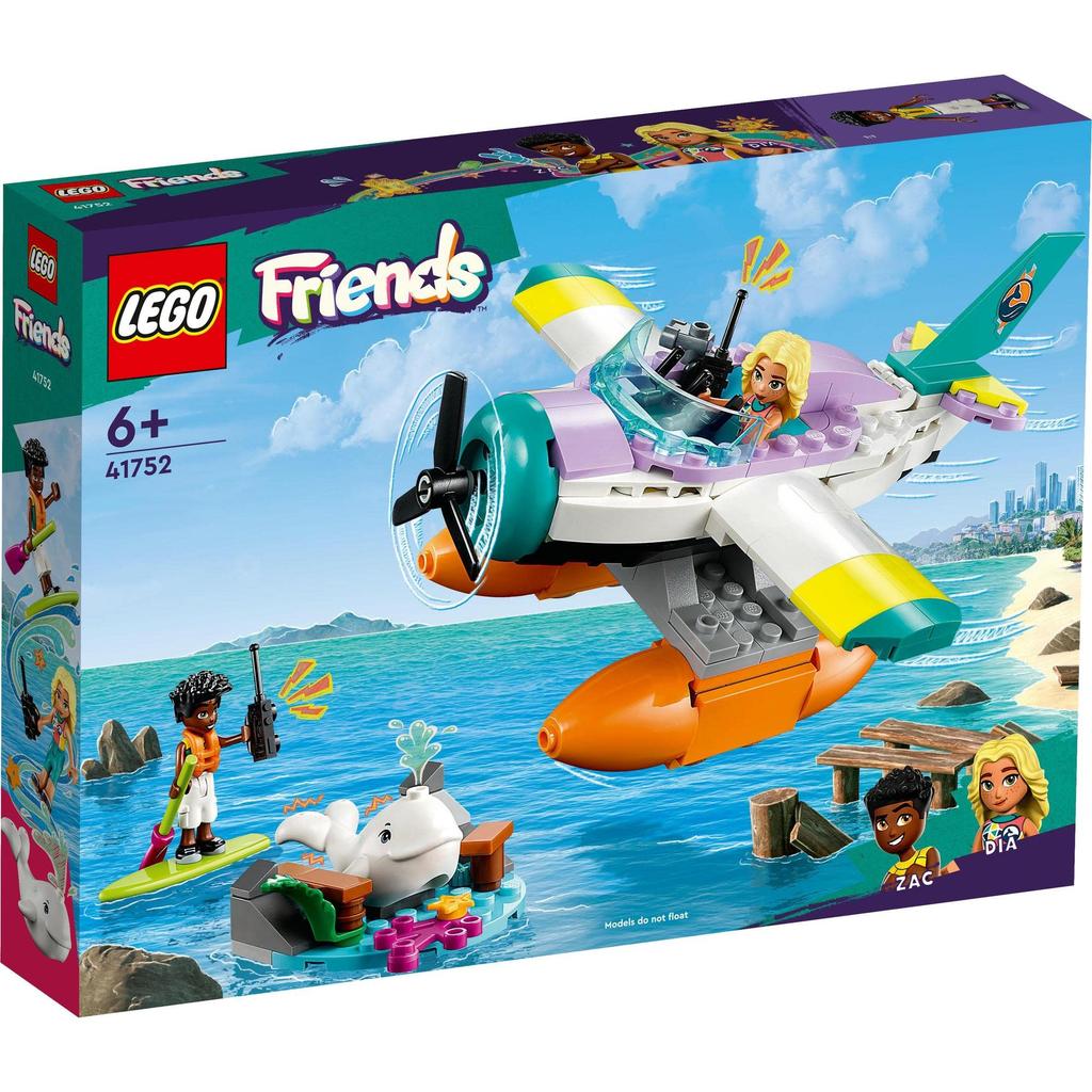 LEGO Friends Sea Rescue Plane 41752, Toy Blocks, Gift, Airplane, Girls, Ages 6 and Up