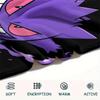 Purple Gengar Pattern Flannel Blanket, High Quality Comfortable for All Seasons, Home Decor, Warmth and Comfort, Perfect for Gifts.