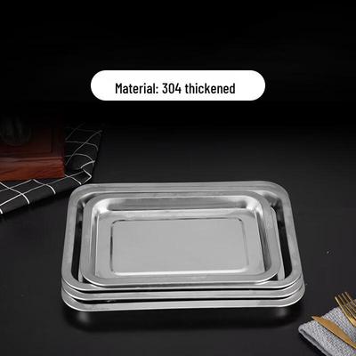ARKIE 410 Stainless Steel Thickened Rectangular BBQ Tray
