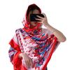 Live broadcast ethnic style sunscreen cotton and linen scarf multi-functional sunshade versatile shawl spring and autumn new satin printed silk scarf