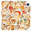 Bread Boy Creative Journal Stickers: 60pcs for DIY Suitcases, Phone Cases, Diaries, and More