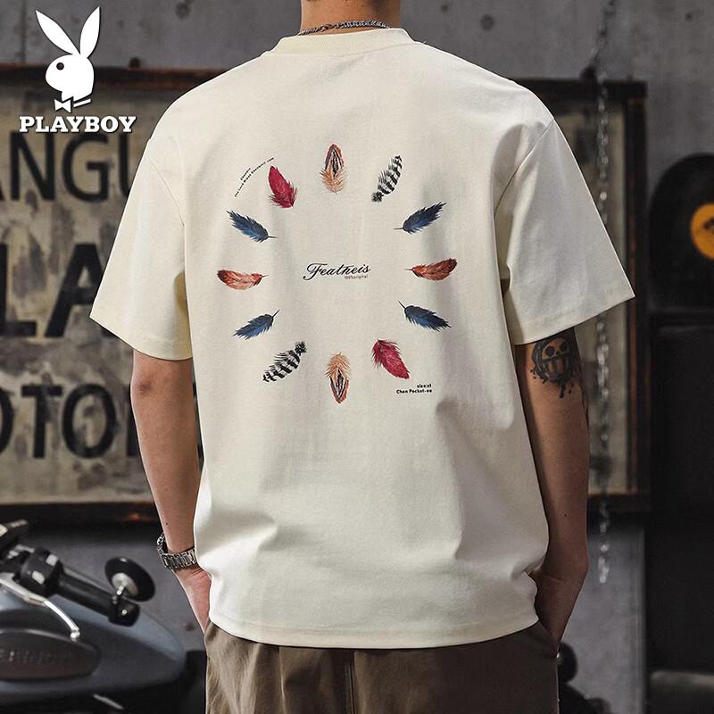 Playboy Men s Ice Silk Short Sleeve T-Shirt 3XL