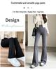 Women's Summer Ice Silk Yoga Pants - Flare, High Waist, Slim Fit