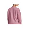 Under Armour Solid Color Loose Fit Crew Neck Long Sleeve Sweatshirt Women Tops Pink 1379835-697