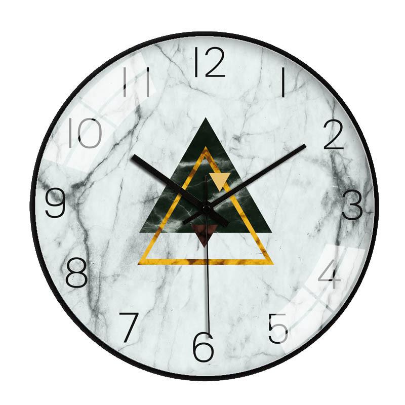 12-Inch Nordic Starry Sky Silent Wall Clock for Bedroom & Living Room