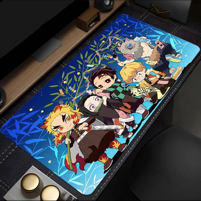 Anime Slayer Characters Mouse Pad, Rubber Base, Mouse Pad for Gamers and Office Use, Gaming Desk , Easy To Clean Mat Christmas fan gifts