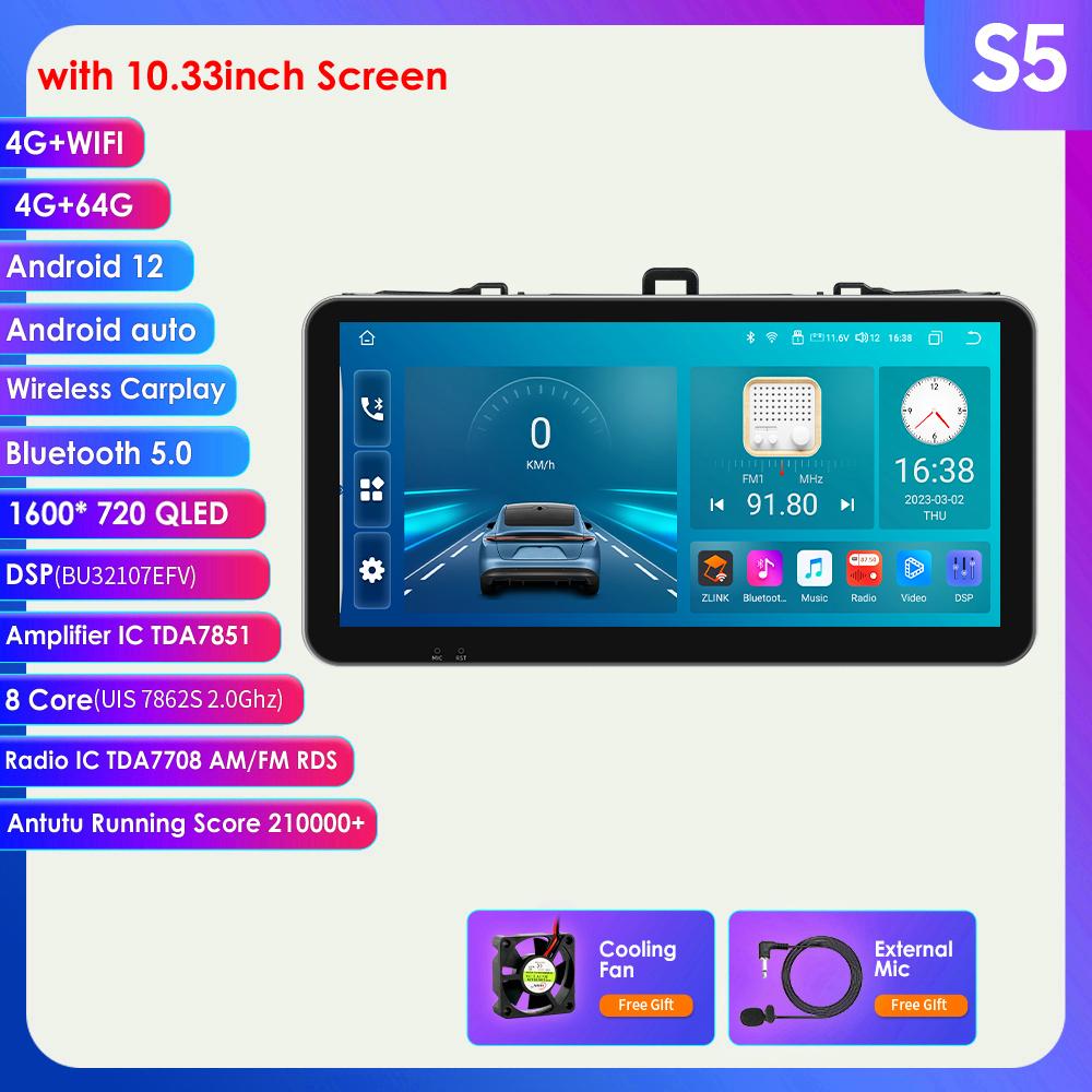 8G+128G Android Auto CarPlay Car Radio for Toyota Corolla 2007-2011 Multimedia Player GPS Navigation 2din Stereo 1280*720 Screen Autoradio Carplay 4G
