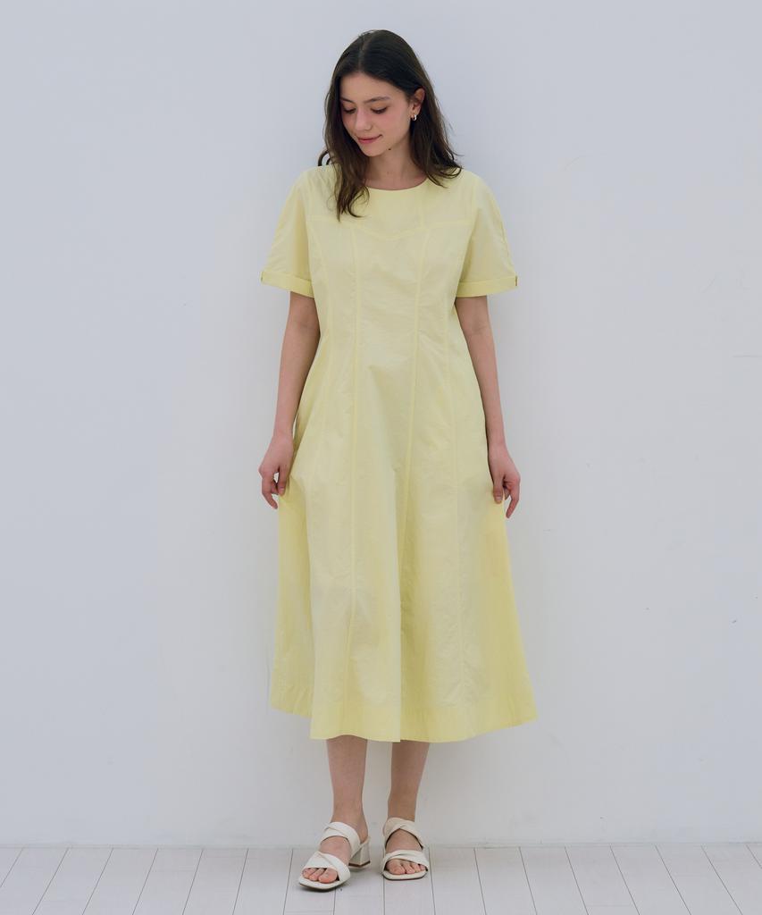 Metapeo Met Sweet Flare Dress Freesia Yellow
