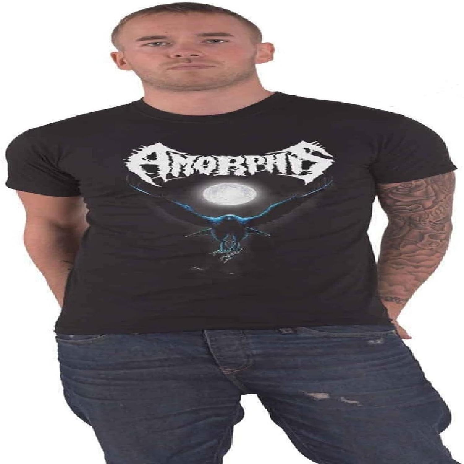 Amorphis T Shirt Black Winter Day Band Logo New Official Mens Black Size Large S
