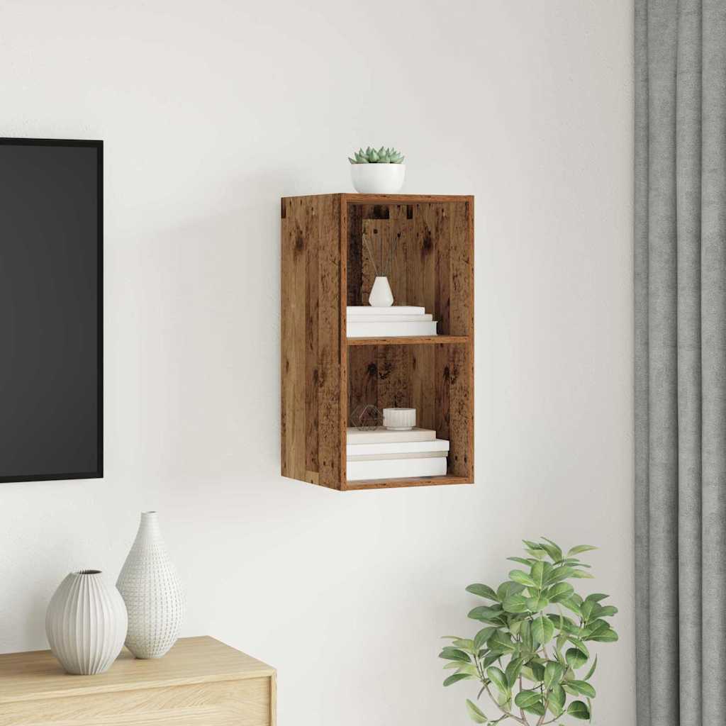 TV Cabinet Set 37 X 37 X 72 Cm Reclaimed Wood Effect Engineered Wood
