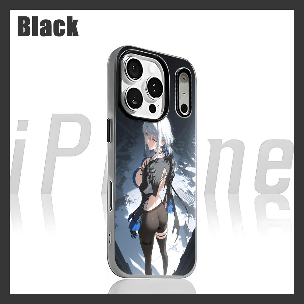 

Galbrena Phone Case for iPhone 17 air 16 e 15 14 13 12 11 Pro Max Plus Black 2-in-1 Jelly case iPhone Air