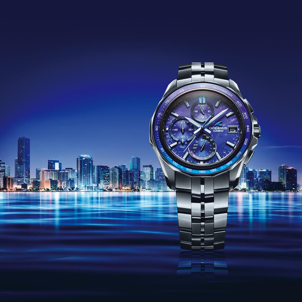 Casio Men's 100M Water Resistant Quartz Watch OCW-S7000C-2A