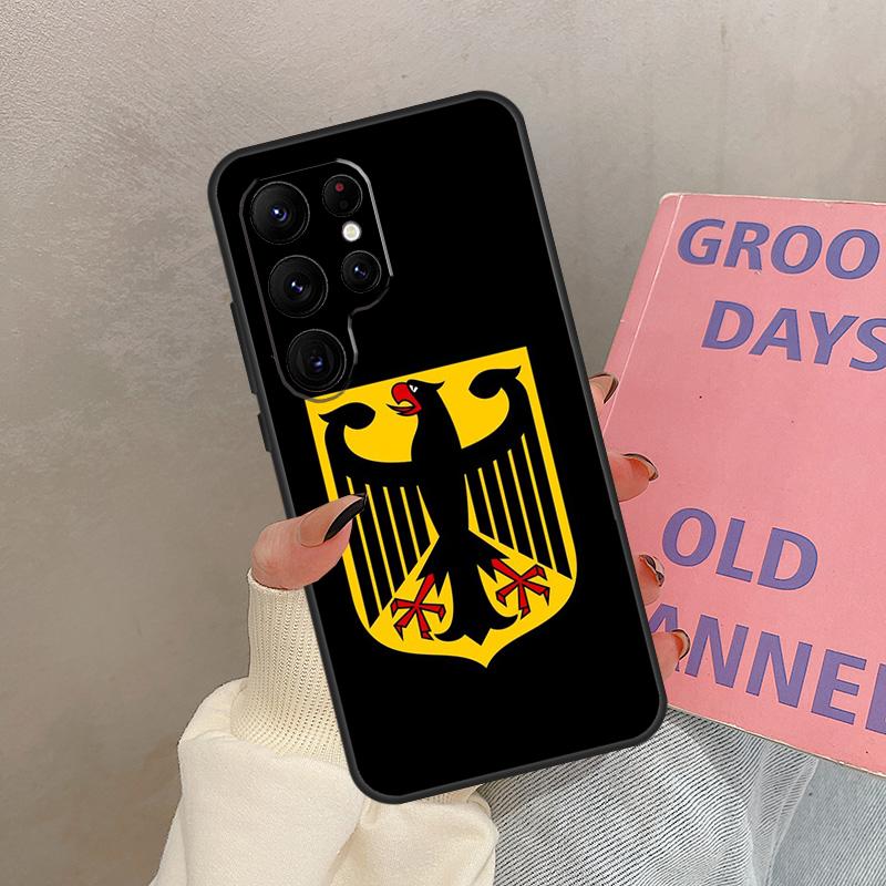 Germany Flag Emblem Case For Samsung Galaxy S25 Ultra S20 S21 S22 S23 S24 Ultra S9 S10 Plus S24 FE Cover Coque