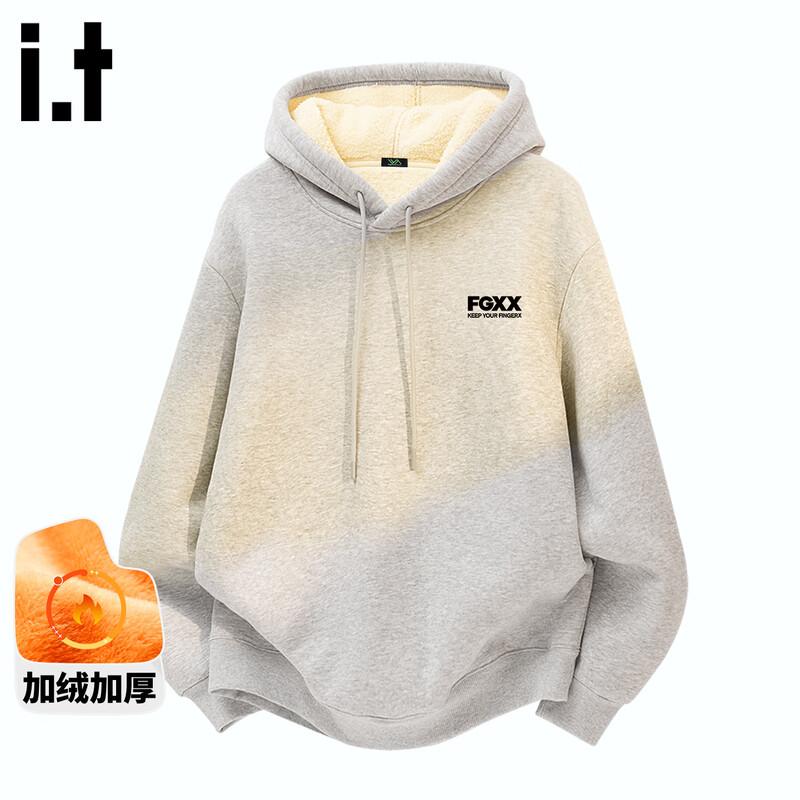 Fingercroxx IT Men's Retro Plush Hooded Sweatshirt