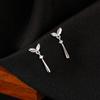 Sterling Silver Flower Drop Earrings For Women Niche Luxury Stylish Ear Jewelry