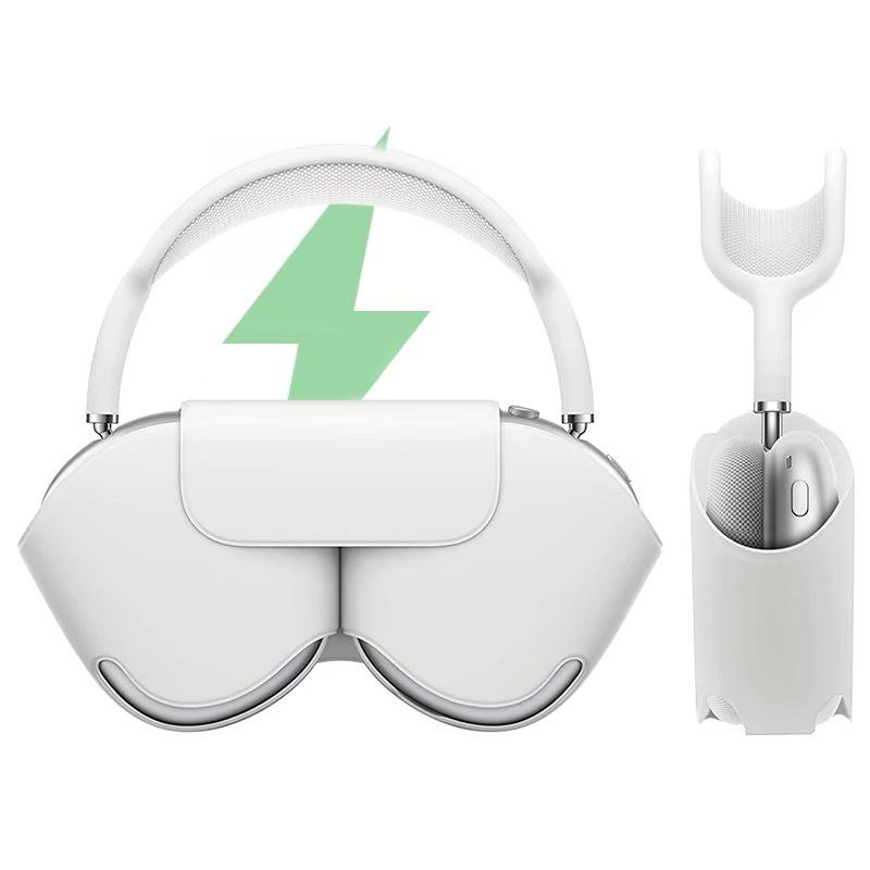 

Совместимо с чехлом для наушников AirPods Piston, Полное покрытие, Магнитный тип, Чехол для наушников AirPods Max 2-го поколения (для режима сна) airpodsmax(2020/2024) белый