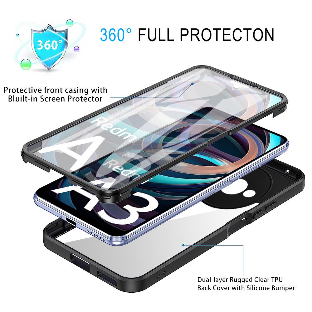Xiaomi 12 Lite & RM Note12 Pro Full Coverage Protective Case with Integrated Film
