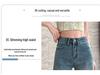 Women's Lace Patchwork High-Waist Wide-Leg Denim Pants - Spring/Autumn Cropped Style