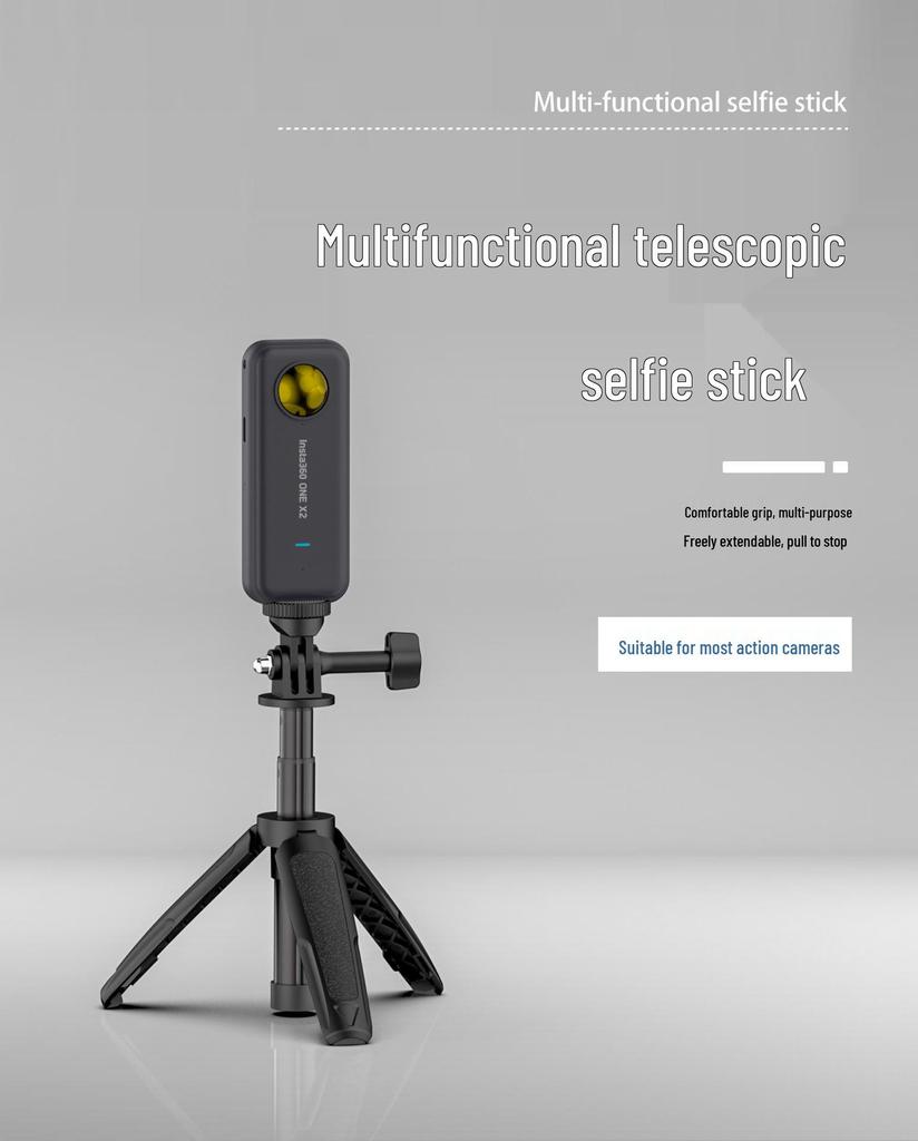 Portable Retractable Mini Tripod for Phones and Cameras - Ideal for Live Streaming, Photography, and Vlogging