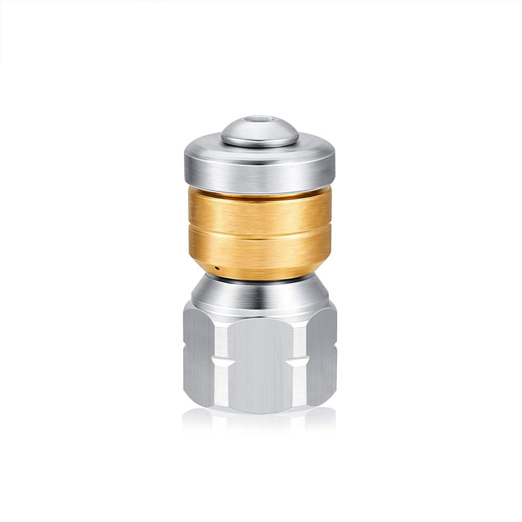 3 Pieces Kitchen Drain Washer Nozzles Sewer Hose Cleaning 1/4 Inch Stainless Steel Spray Nozzles Replacement Sprayers