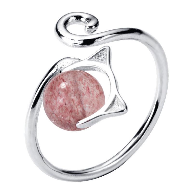 Cute Cat and Mouse Shape Open Ring for Women Antique Silver Color Modern Fashion Girls Finger Accessories Hip Hop Party Jewelry