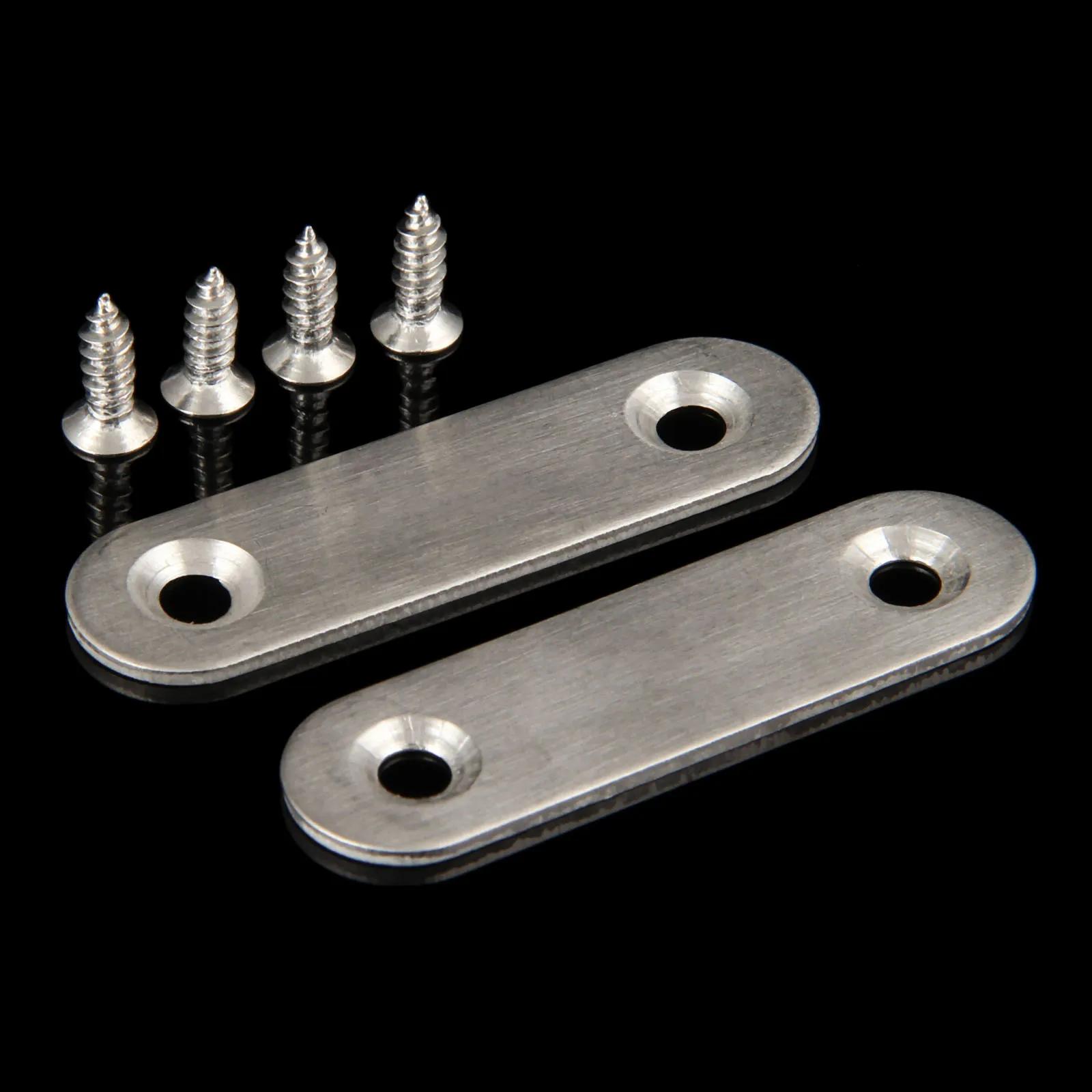 

2 шт. угловых кронштейнов из нержавеющей стали, плоских прямых кронштейнов, ремонтных пластин, крепежных соединений для защиты углов мебели