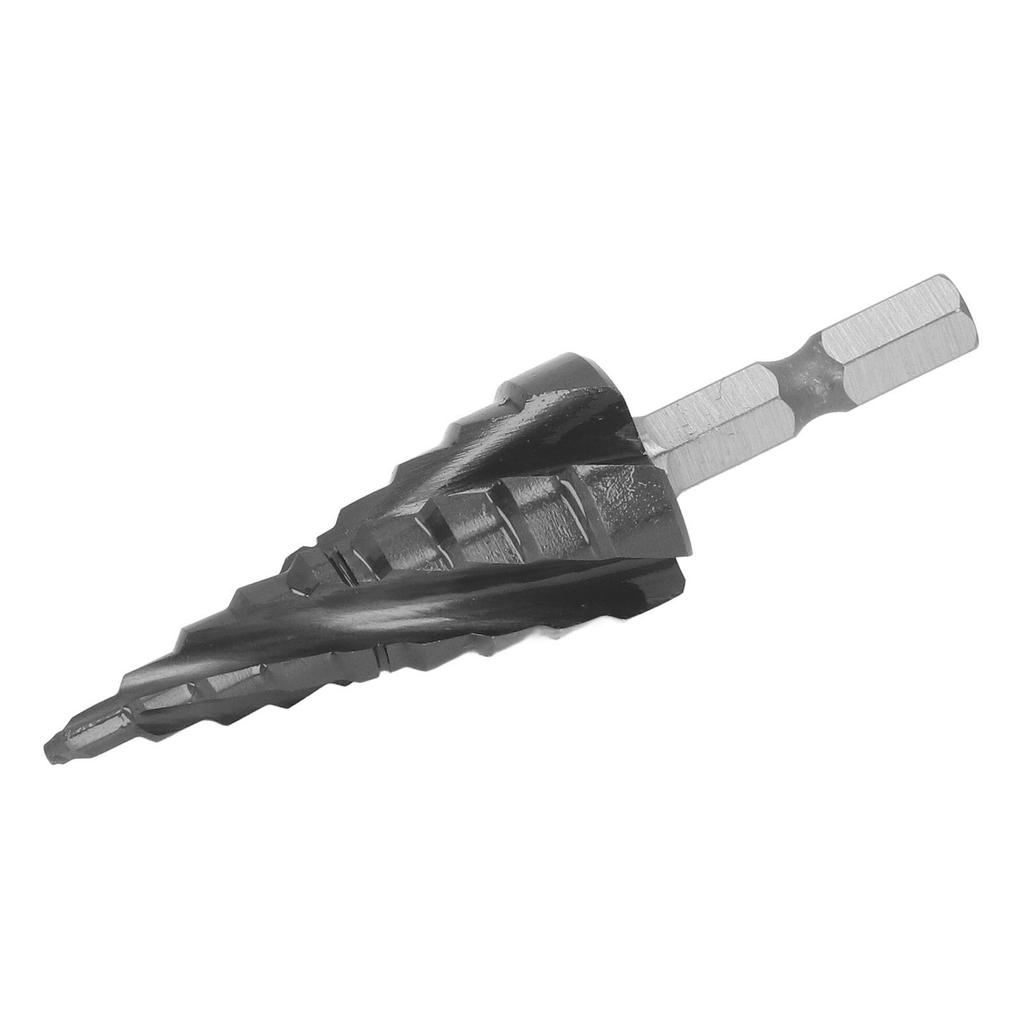Cobalt Step Drill Bit 89HRC Hardness Spiral Flutes 1/4in Hex Shank 4 To 20mm Drill Bit for Drilling Metal Copper Aluminum
