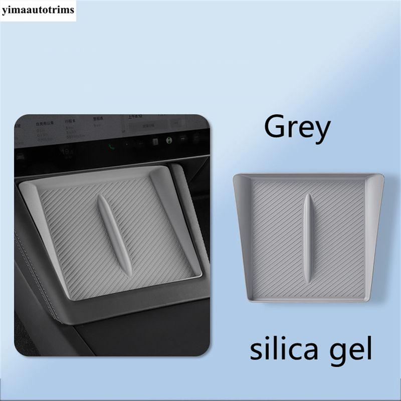Car Central Control Wireless Silicone Pad Phone Mat Protection Decoration Cover Fit For Tesla Model 3 2024 Accessories Interior
