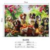 MISITU 1000-Piece Jigsaw Puzzle, Landscape Painting, Pet Dog, Animal, Gift, Birthday, Christmas, Stylish Interior, Dog Tea Party (50 x 70 cm)