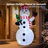 Christmas Inflatable Snowman | Polyester Material, Outdoor Holiday Display, for Garden