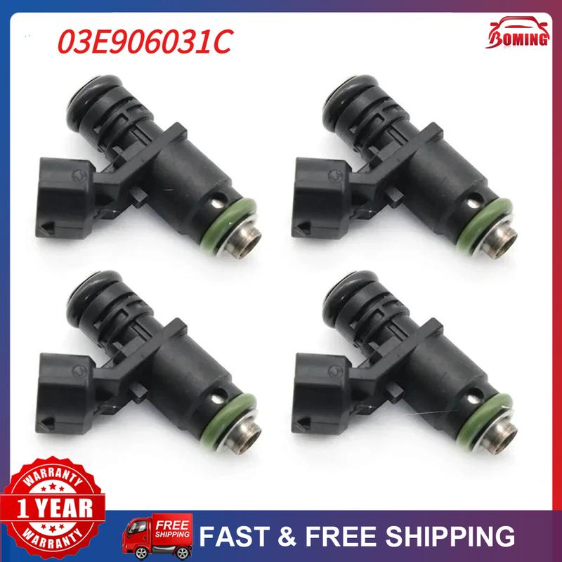 Für Skoda Fabia I 6Y2 1.2 Für Volkswagen Polo 6R 1.2 Bj.2010 03E906031C 03E906031A 03E906031E Einspritzdüsen 3/4 Stück 03E906031