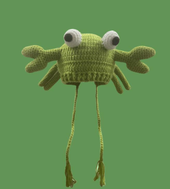 JYL TS DIY Shrek Knit Hat Unisex Winter Long Braid Green Beanie Hat Acrylic