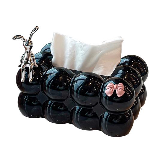 Taschentuchbox, Aufbewahrungshalter, großes Fassungsvermögen, Federdesign, einfach zu verwenden, luxuriöser Home-Tissue-Organizer, Schreibtisch-Dekor