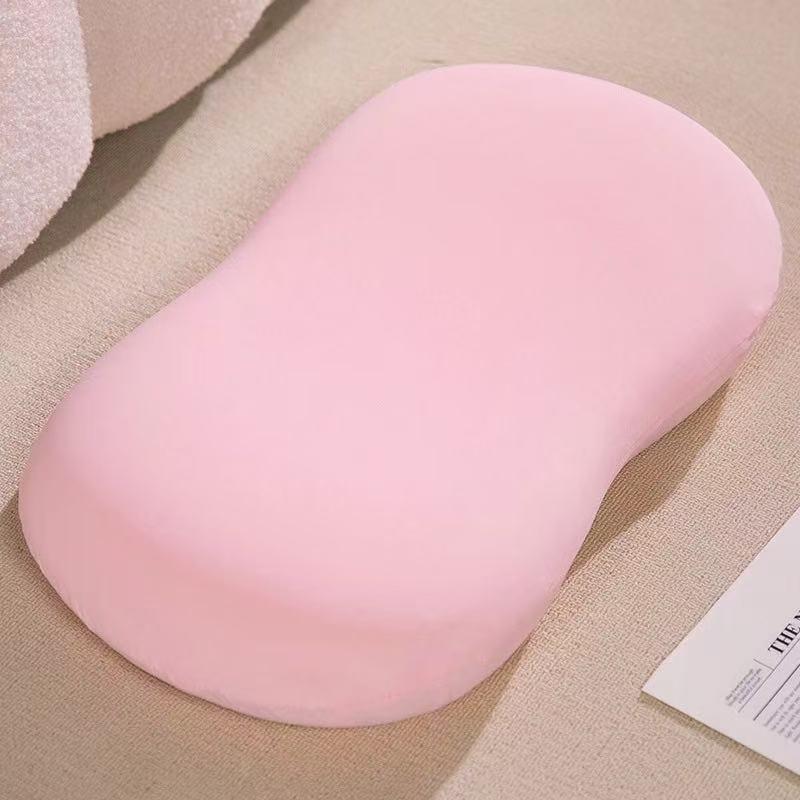 

Ice Silk Cat Belly Memory Foam Summer Pillow for Cervical Spine and Office Sleep 50x30x8 cm (Pillowcase + Memory Foam Pillow)