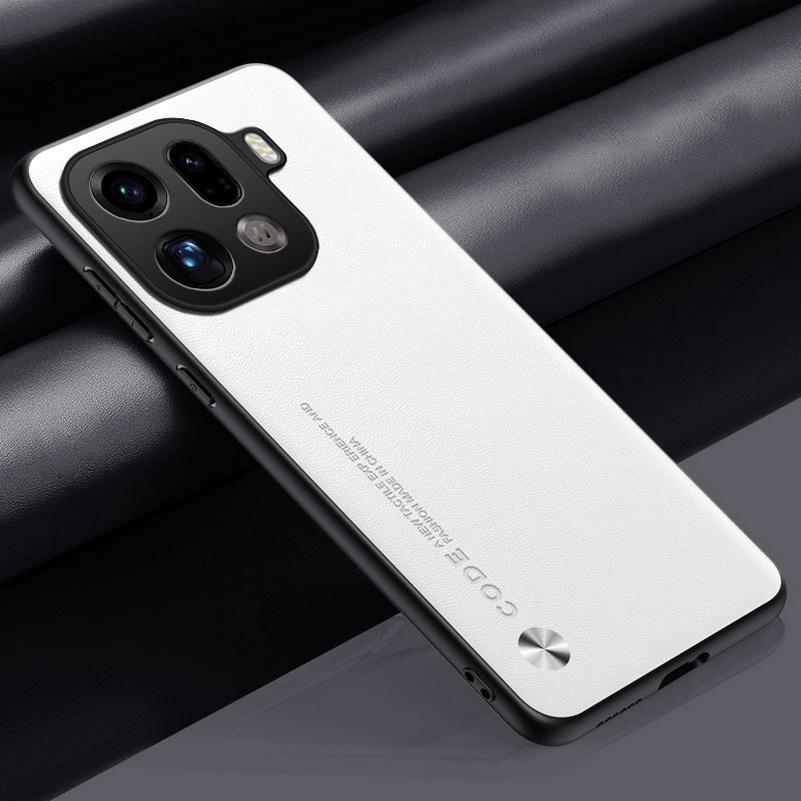 Business Minimalist Carbon Fiber Leather Case For OPPO Find X9 Pro X8 Ultra X8s Plus X7 X6 Matte Soft TPU Bumper Anti-drop Cover
