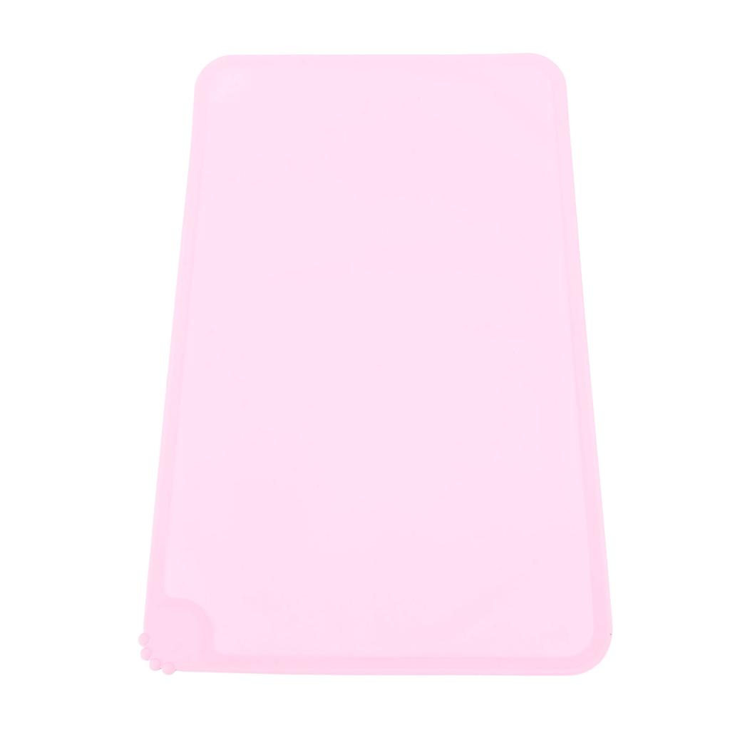Silicone Pet Feeding Mat Spill Proof Anti Slip Washable Cute Look Cat Dog Food Water Bowl Mat for Indoor