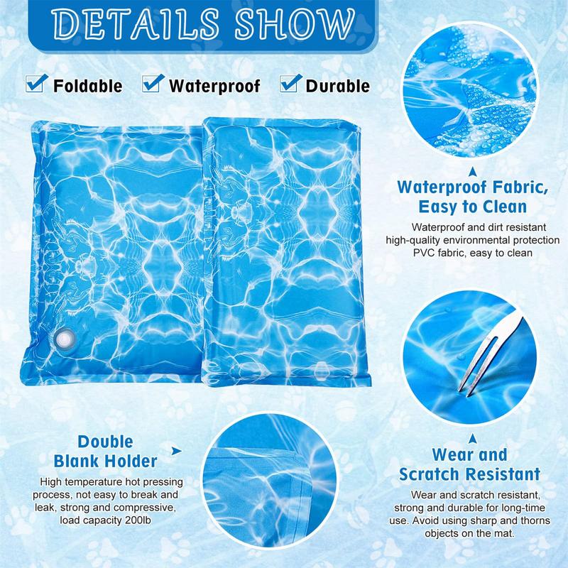 Dog Cooling Bed Mats Dog Cooling Pad Soft Hot Weather Sleeping Kennel Mat For Small Medium Pets Cats And Dogs Pet Supplies