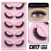 Cat Eye Lashes Faux Mink Eyelashes Natural Long Winged End Eye Elongated Eyelashes Faux Cils Eyelashes Extension